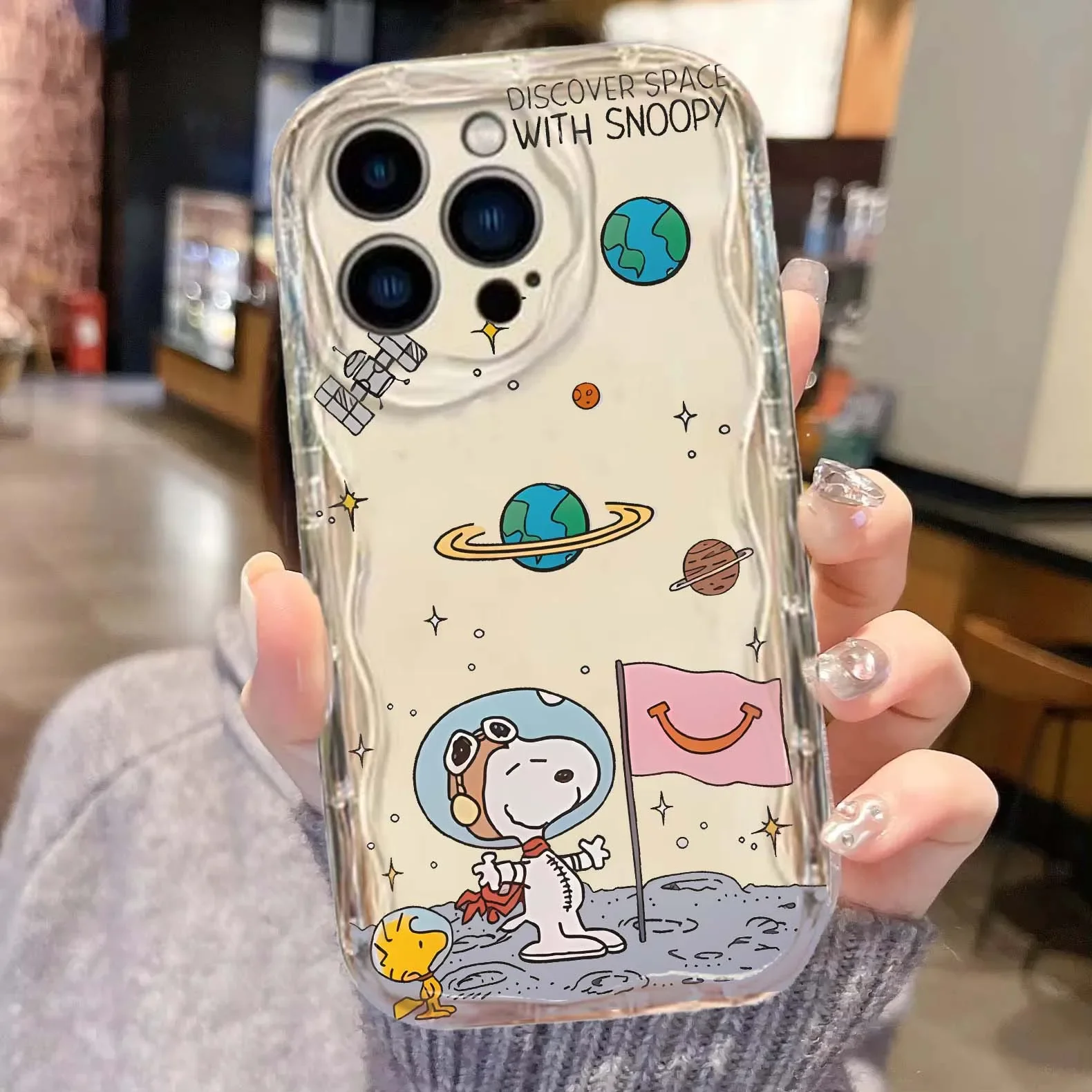 Funda de teléfono transparente de dibujos animados Snoopy Love para Realme 14 Pro 13 12 11 Pro Plus C75 C53 C55 Note 60 C61 GT6 7I 8 funda de silicona suave - imagen 5
