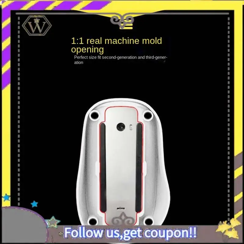 Nuevo Adecuado para Magic Mouse Dock Magic Mouse 2.a y tercera generación Base ergonómica almohadilla de carga inalámbrica- Dura blanca - imagen 2