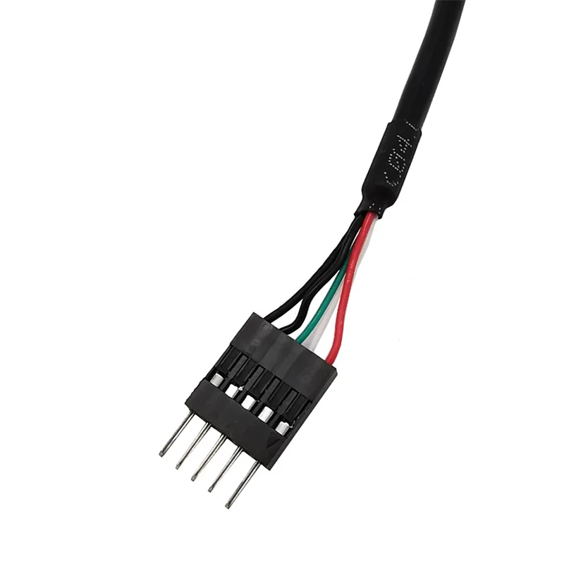 USB 2.0 Macho (Fila única) a USB A Macho 2.54/1*5P Cable Macho 0.3m - imagen 3