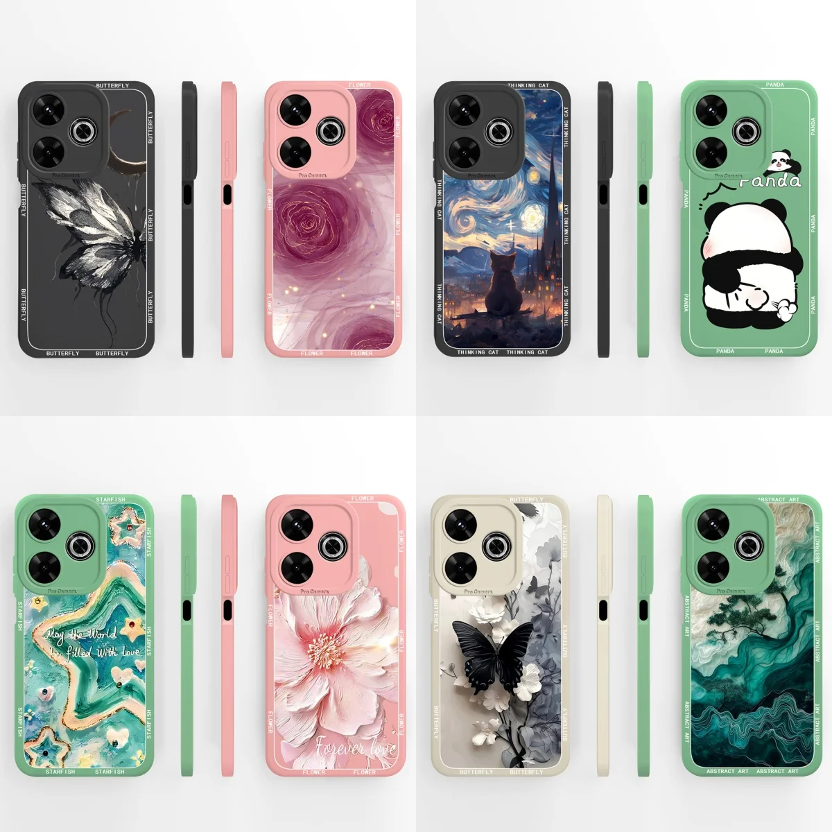 Funda exquisita para Redmi 13, Funda de arte abstracto, Funda trasera de silicona líquida suave de alta calidad para Xiaomi Redmi13 4G 5G