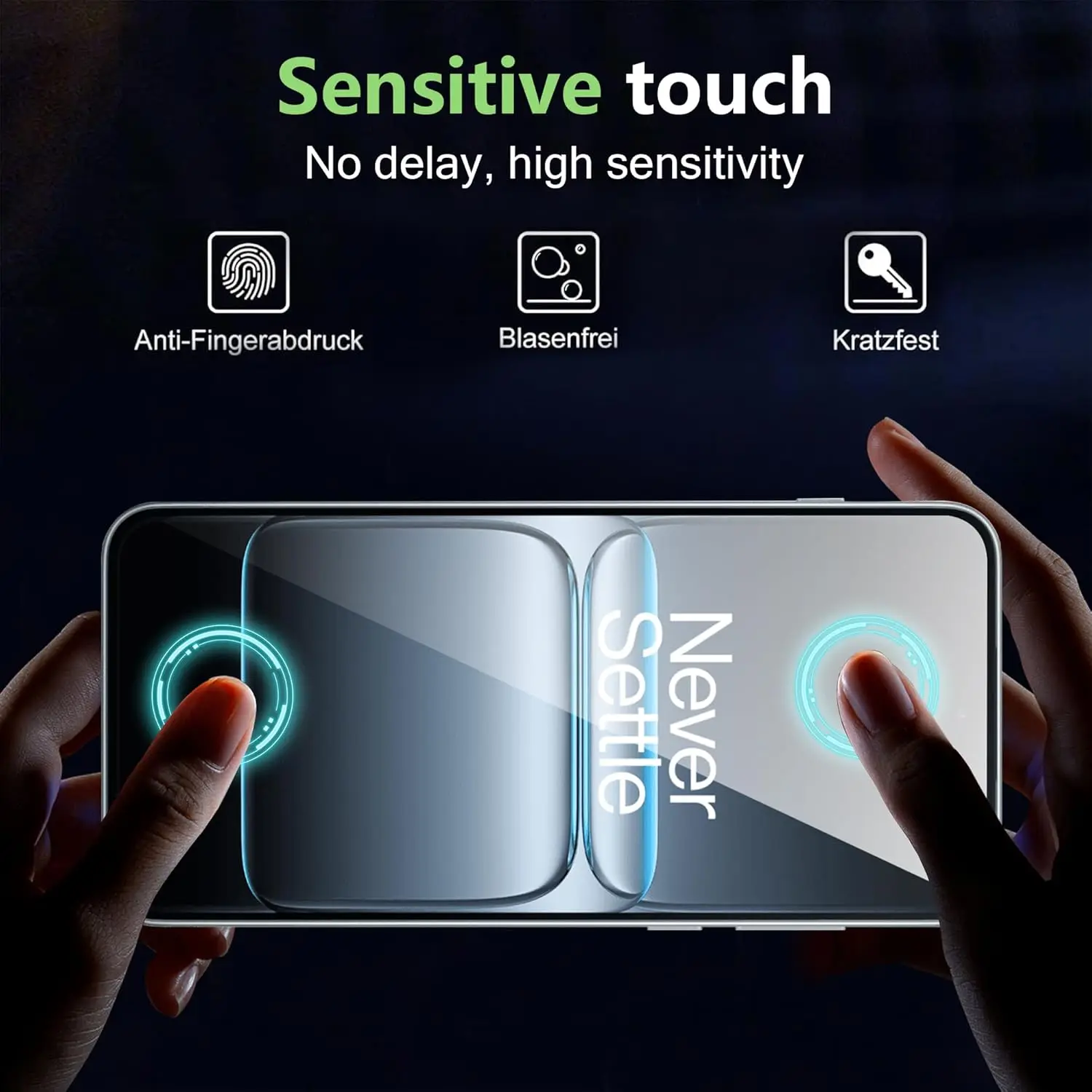 Vidrio templado 2.5D 9H para Oneplus 15 5G Protector de pantalla Lente de cámara de película para Oneplus15 5G (soporta huellas dactilares ultrasónicas) - imagen 3