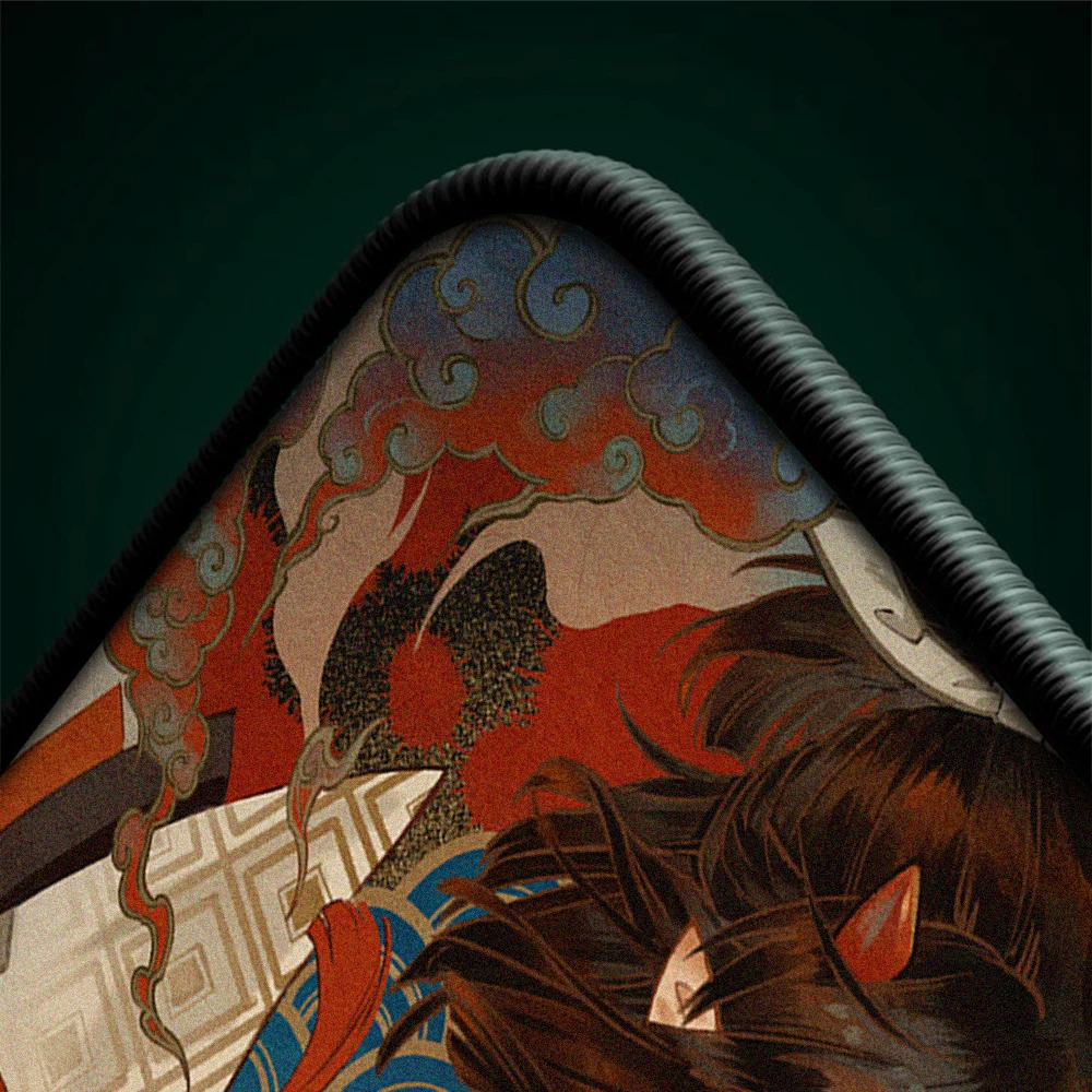 Alfombrilla de ratón para juegos, alfombrilla de ratón de goma con parte inferior antideslizante de alta elasticidad, alfombrilla de ratón profesional para deportes electrónicos, alfombrilla de escritorio de 45x40cm XL - imagen 5