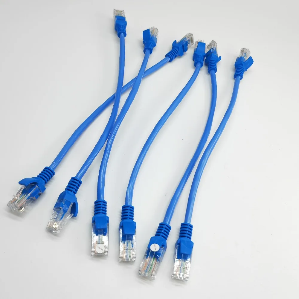 Cable Ethernet RJ45 CAT5 - 25 cm Azul - imagen 5