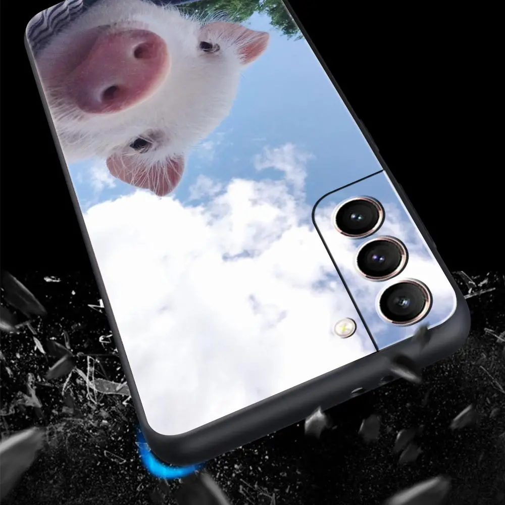 Funda de teléfono con diseño de cerdo pequeño y mascota rosa para Samsung Galaxy S24 S23 S22 5G S21 Ultra S20 FE S10 S9 Plus S10E S8 Note 20 10 Lite - imagen 2