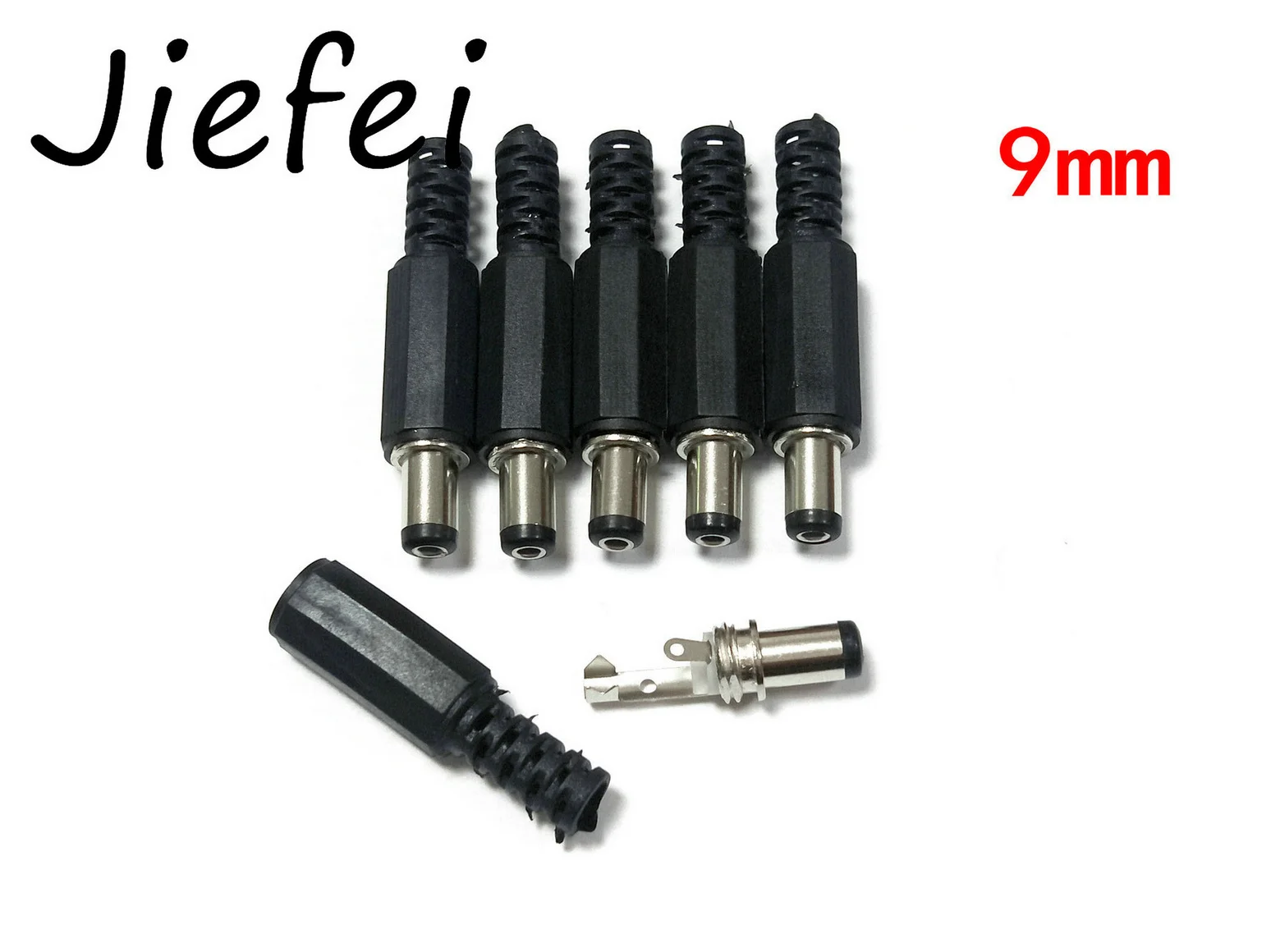 100 Uds. De 5,5x2,5mm o 5,5x2,1mm de longitud del conector macho del enchufe de alimentación de CC 9mm o 14mm - imagen 3