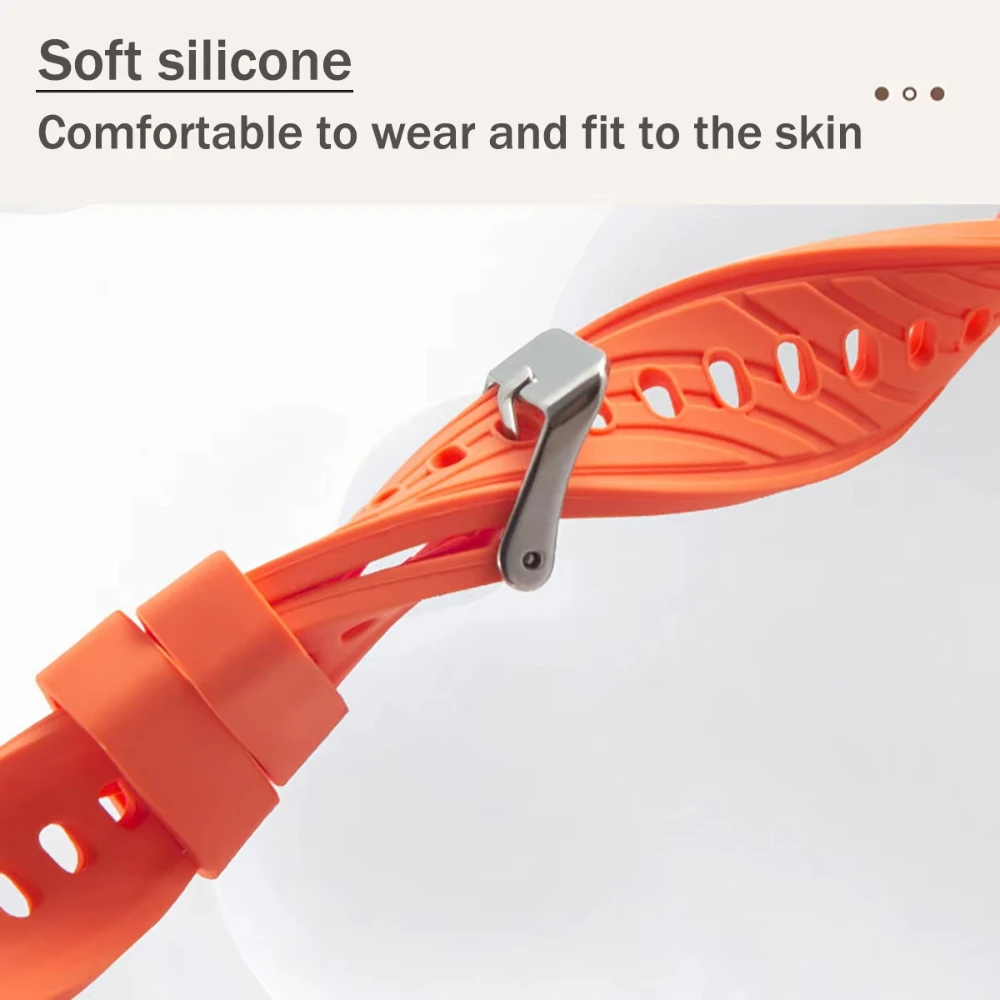 Correa de reloj de 18mm para Huawei Watch GT 5 Pro, Correa de silicona de 42mm para reloj inteligente Huawei GT5 GT4 de 41mm, pulsera de liberación rápida para mujer - imagen 5