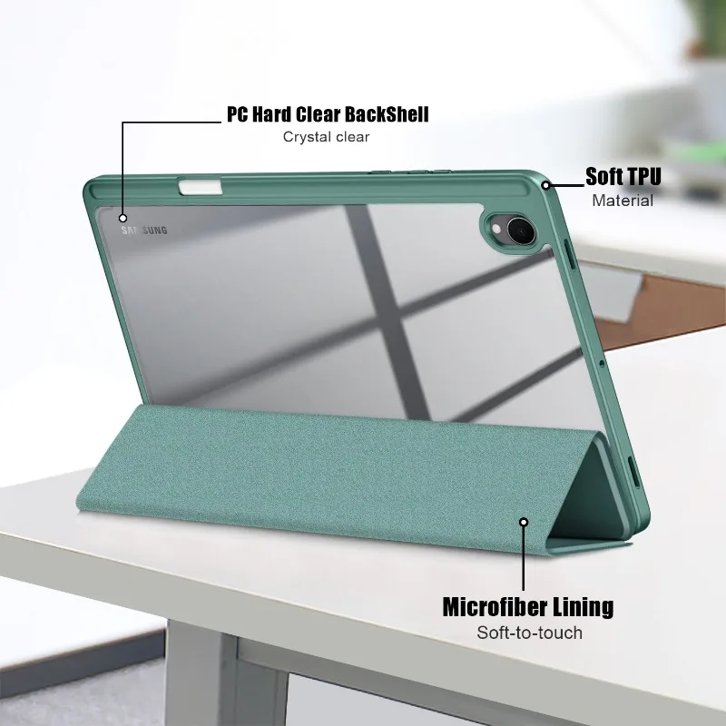 Para Samsung Galaxy Tab S11 Funda 2025 11 pulgadas SM-X730 SM-X736B Funda acrílica para Samsung Tab S11 Funda para tableta con portalápices