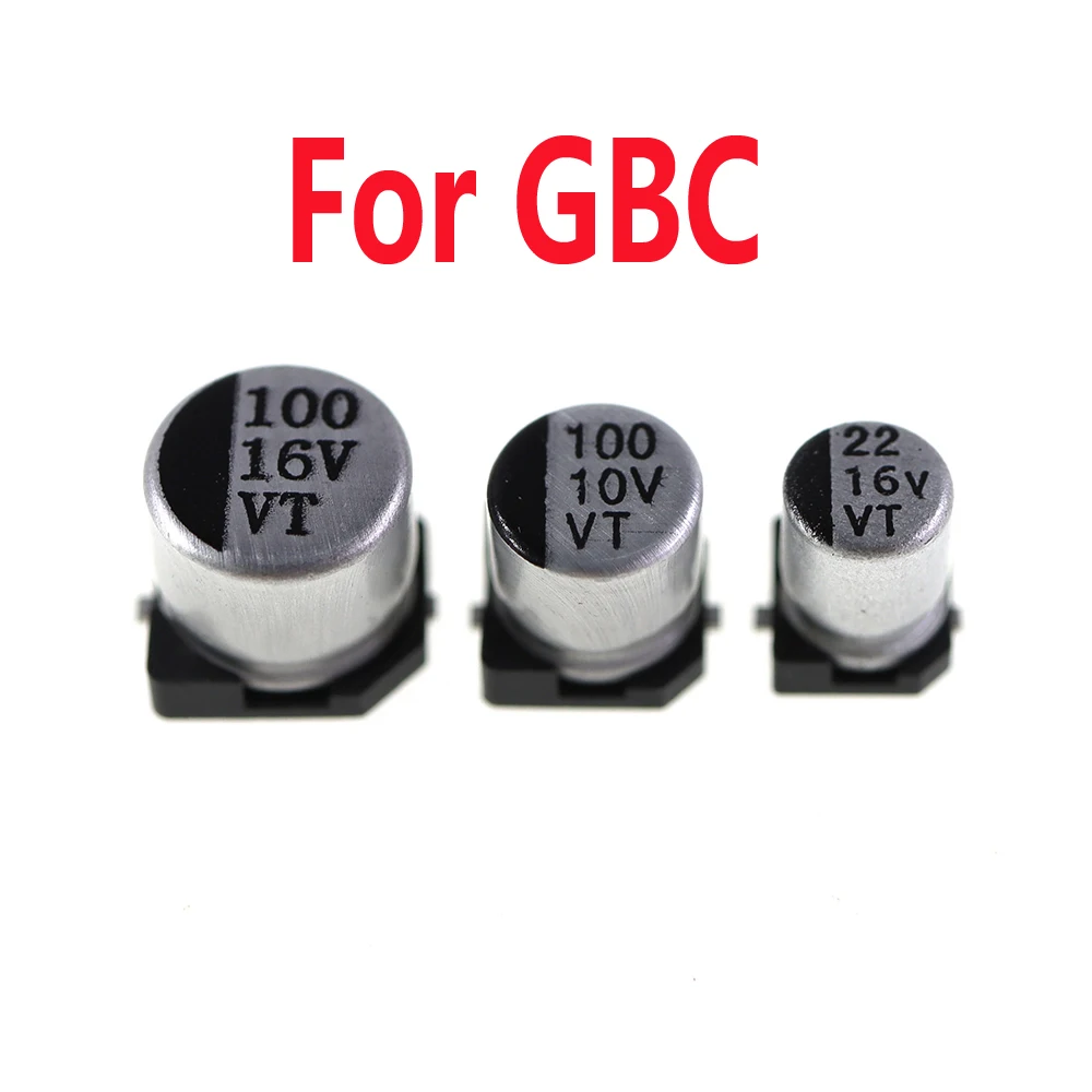 50 juegos de condensador de placa base para GBA GBC GBP GBA SP capacidad eléctrica sólida para Gameboy COLOR GBC GBA GBP reemplazo - imagen 4
