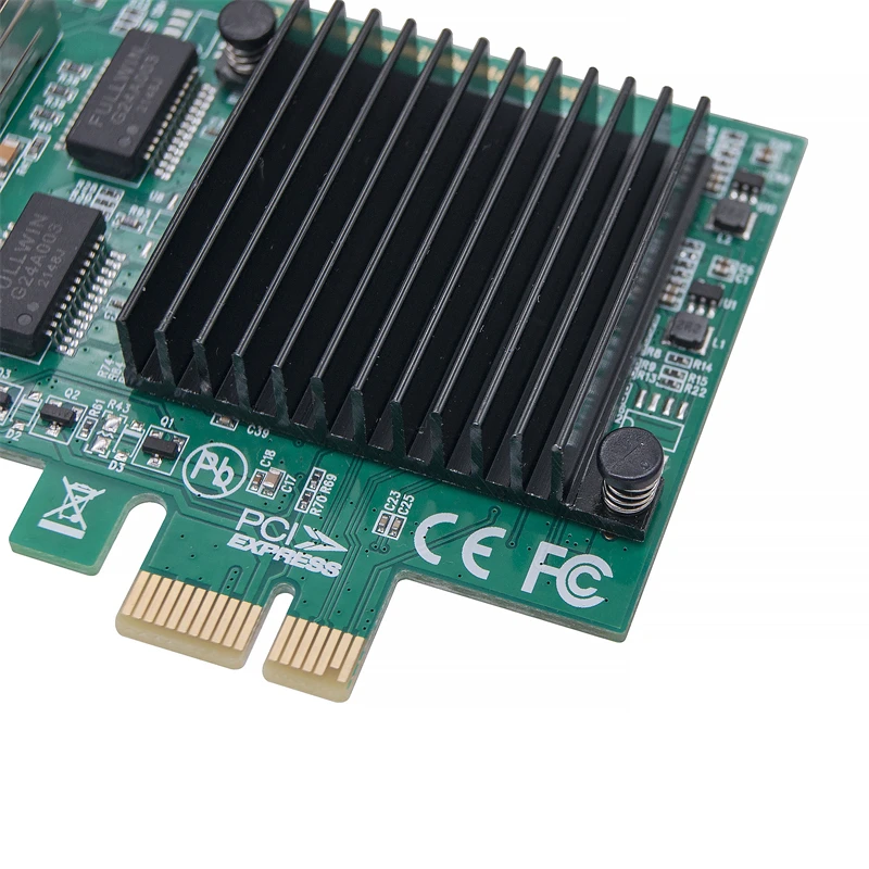 Tarjeta de red de 2 puertos RJ45 a PCI Express X1, adaptador de red para PC de escritorio, E1G42ET, RTL8111F, Chip de 1Gbps, Gigabit, Ethernet - imagen 5