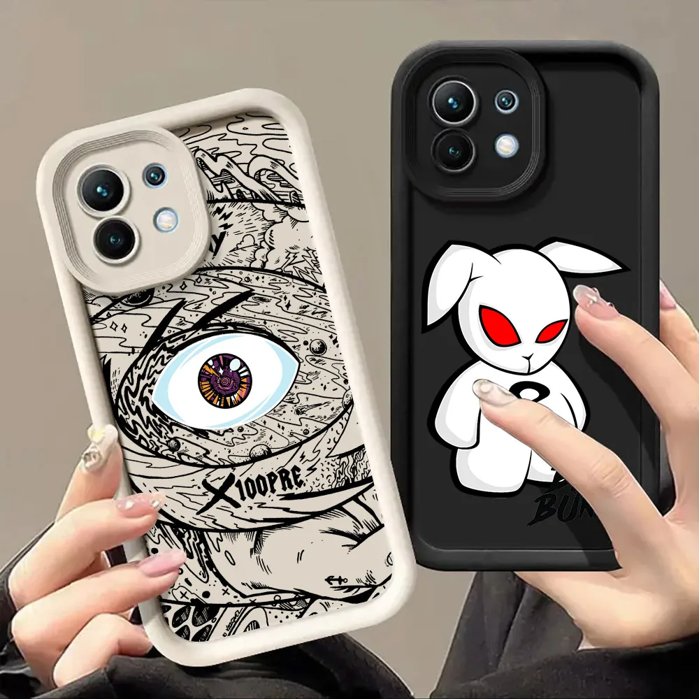 Funda de teléfono para Xiaomi 14T 14 13T Pro 12 13 11 Lite POCO F3 F5 X3 X5 X6 M5s M6 Pro funda suave a prueba de golpes Bad Bunny X100pre rapero - imagen 2