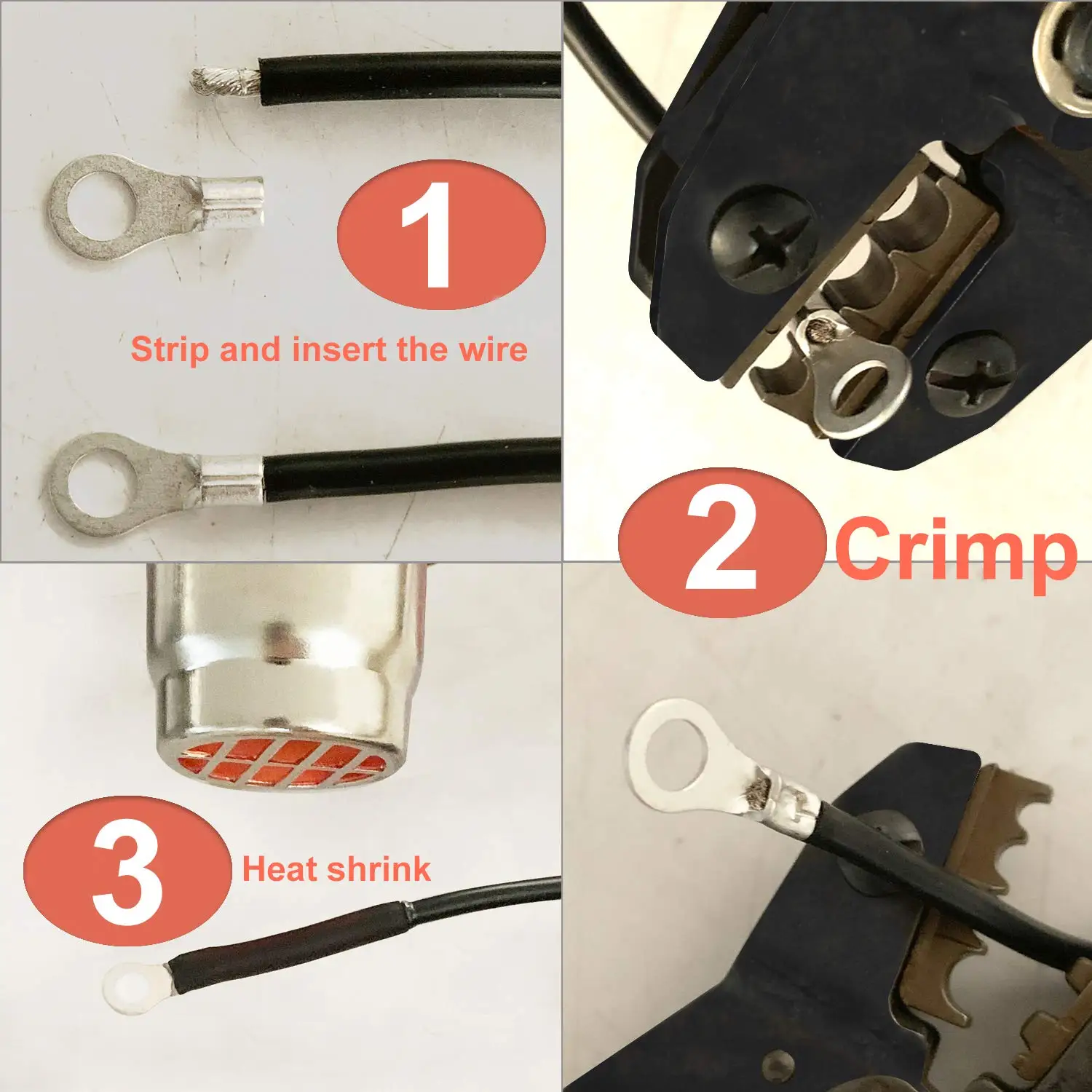 320 piezas, kit de terminales de crimpado con conector eléctrico, terminal de empalme U/O 2,8/4,8/6,3mm cable conector terminal - imagen 4