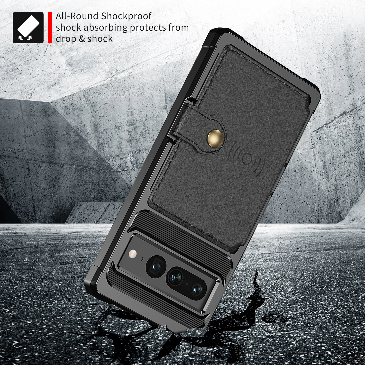 Funda magnética Solt con tarjetas tipo billetera de cuero para Google Pixel 9 Pro XL 7 8 7A, funda protectora a prueba de golpes con soporte de bolsillo para coche - imagen 2