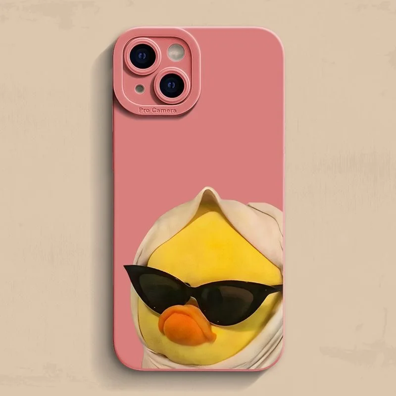 Funda de gafas de sol con pato amarillo pequeño para Samsung Galaxy S25 Ultra S24 S23 S22 S21 Plus S20 FE A55 funda suave de silicona - imagen 4