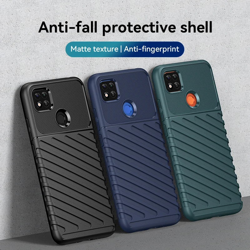 Funda de silicona a prueba de golpes para Redmi 9C/NFC 9C/9 Active/10A/Poco C3/C31, carcasa de lujo - imagen 2
