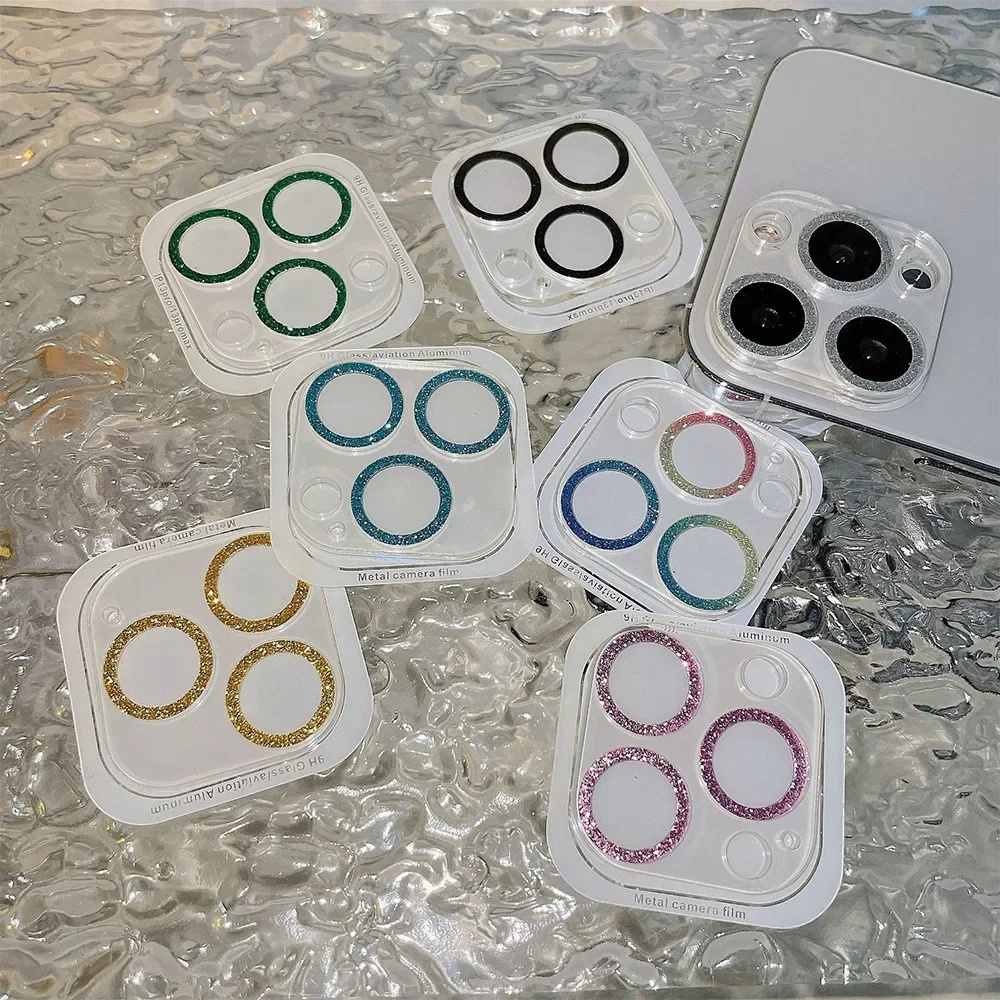 Funda transparente para cámara trasera estrellada para Iphone 15 16Pro Max Aifon 16Pro, Protector de lente trasera, Funda con anillo