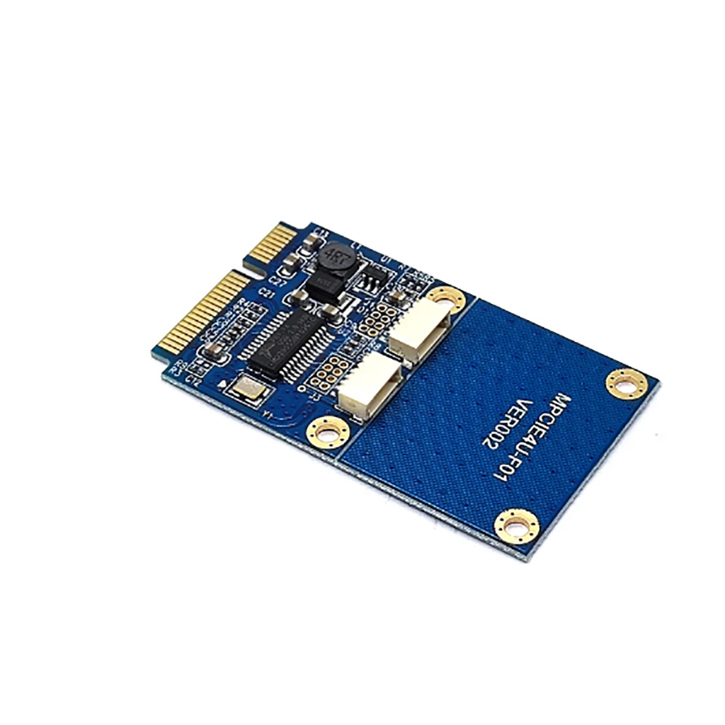 Mini adaptador PCI-E PCI Express a USB Dual, convertidor mPCIe a 5 pines, 2 puertos, USB2.0, para Mini Tarjeta de altura completa/media/disco flash USB - imagen 4