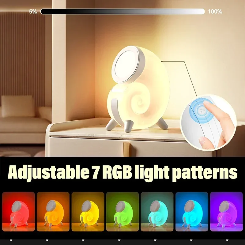 Base de cargador inalámbrico magnético, luz LED nocturna, imán para teléfono móvil, estación de carga rápida para iPhone 15 14 13 Pro Max Mini - imagen 4