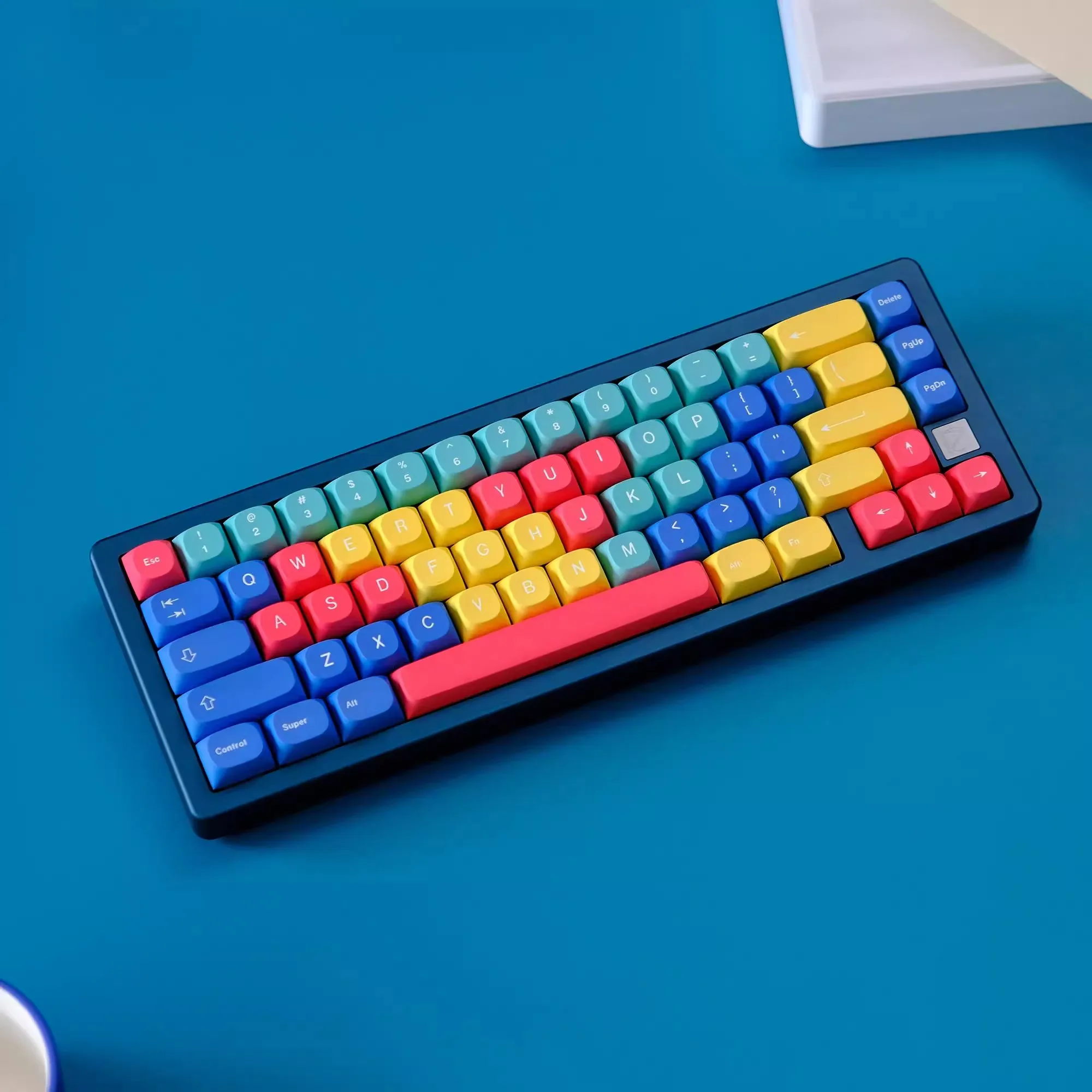 1 Juego de teclas de paneles GMK PBT, 5 lados, teclas subcama de tinte, teclas de perfil MA para teclado MX Switch Wooting 65 68 K75 F99 F87