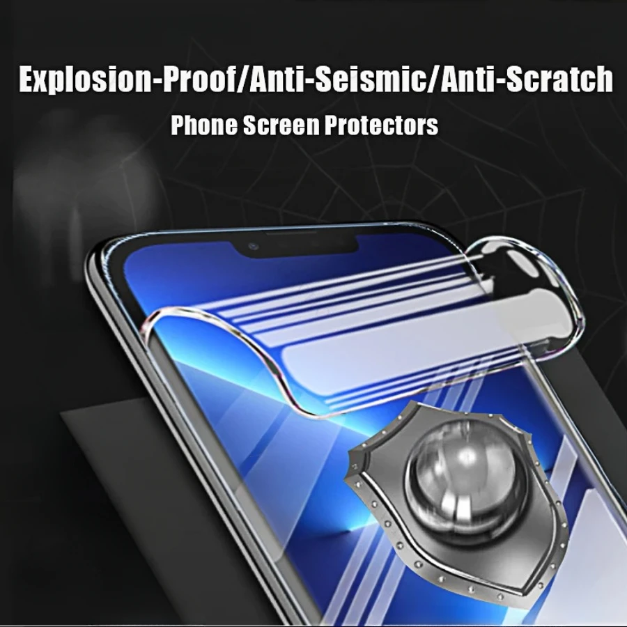 4-1 Uds para Apple Iphone 13 12 11 8 7 6 6s Pro Max Plus Mini Protector de pantalla película de hidrogel suave para Iphone 13ProMax 13mini 13pro - imagen 4