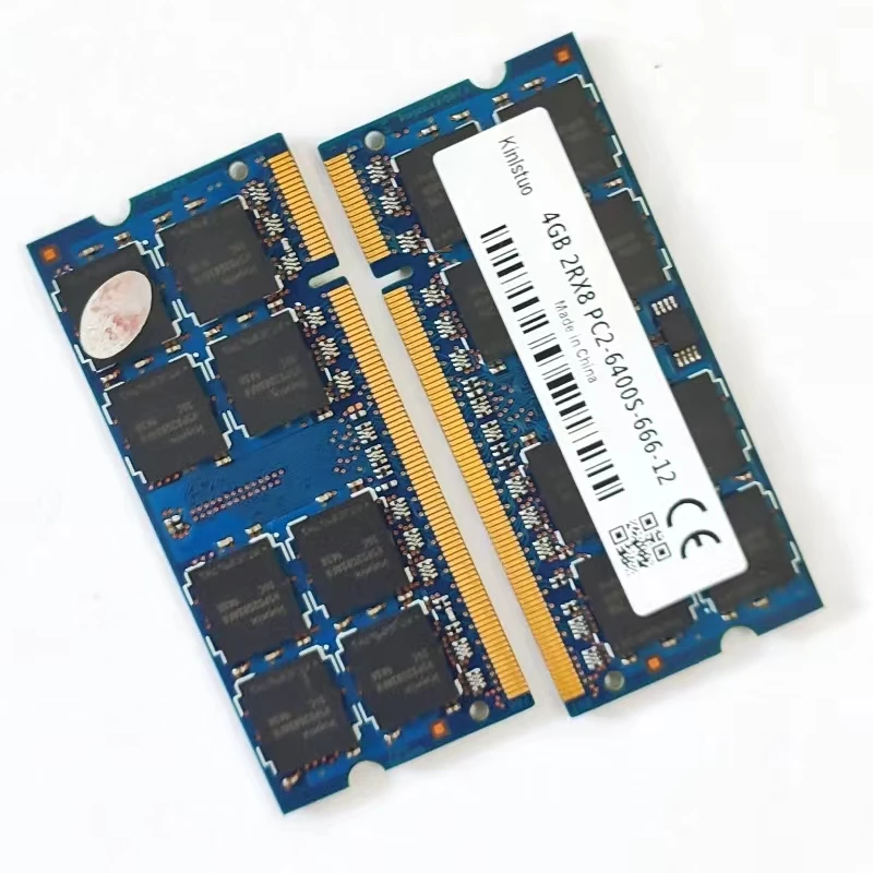 Memoria RAM DDR2 para portátil, 4GB, 800MHz, 4GB, 2RX8, PC2-6400s-666-12, SODIMM, 1,8 V - imagen 2