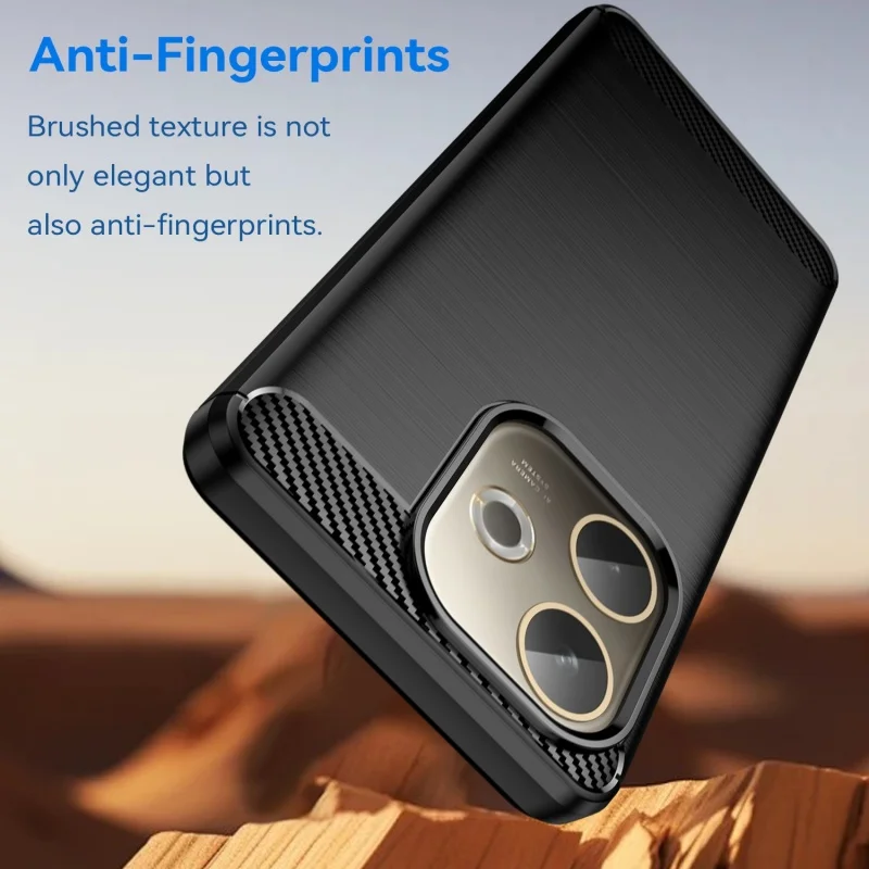 Para cubierta OPPO A5 Pro funda OPPO A5 Pro Capas nuevo teléfono parachoques trasero armadura a prueba de golpes suave TPU fibra de carbono para Fundas OPPO A5 Pro - imagen 4