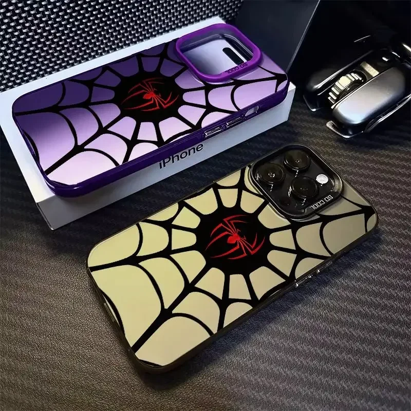 Funda de araña negra de lujo para OPPO, cubierta trasera mate a prueba de golpes para OPPO Realme 5, 8, 8i, 9i, 10, 11 Pro, C12, C15, C20, C21Y, C31, C33, C35, C53, C55, 5G - imagen 2
