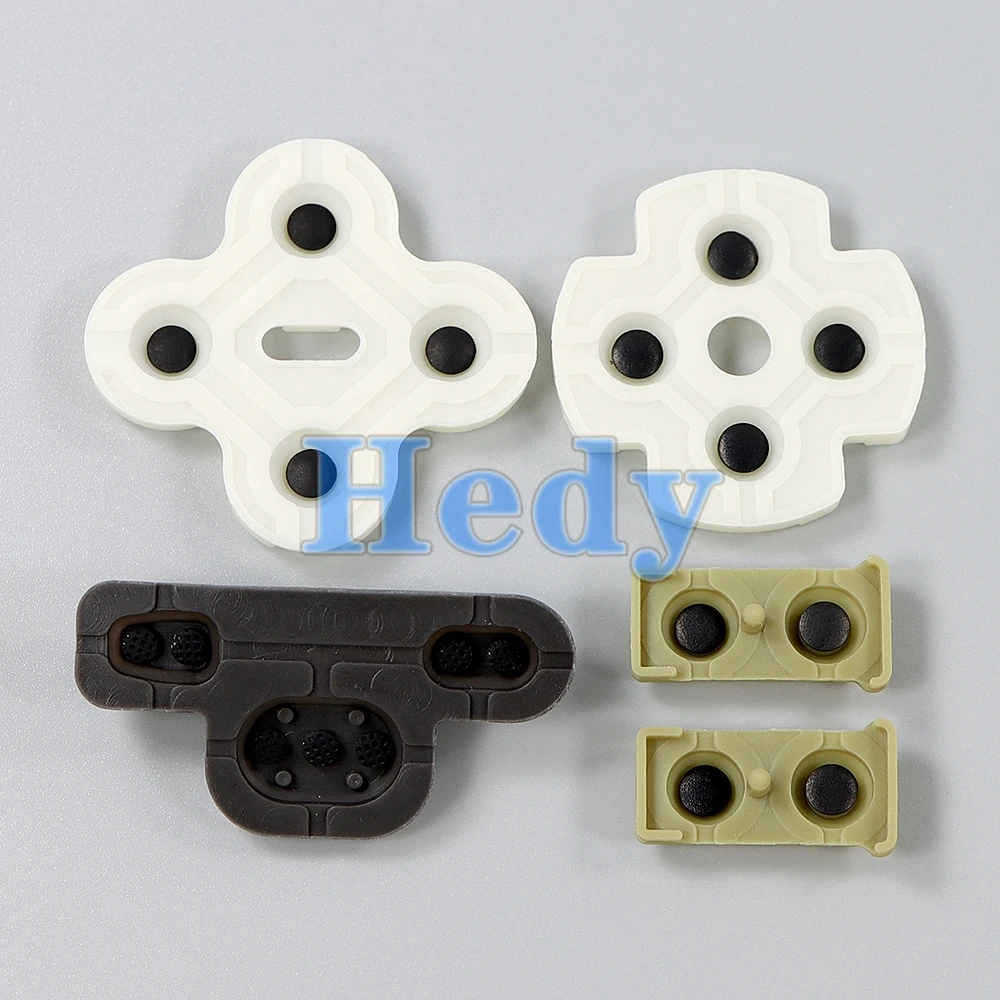 120 juegos de almohadillas de goma adhesivas conductoras para Playstation 3 PS3 controladores botones piezas de reparación reemplazo - imagen 2