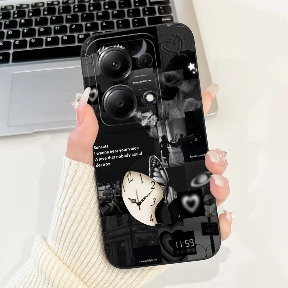 Funda para Xiaomi Redmi Note 13, Funda Note13 Pro, nueva Funda Popular de silicona suave de mármol mate para Redmi Note 13 Pro 4G - imagen 4