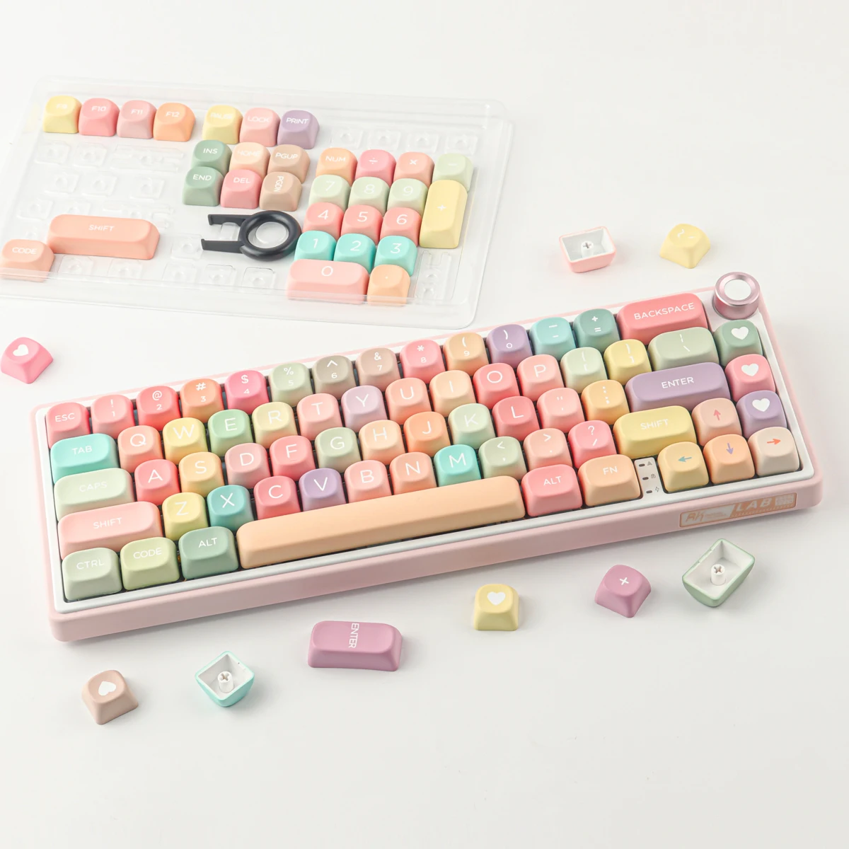 Juego de teclas GMK Candy, 126 teclas, Material PBT, perfil MOA para teclado mecánico CHERRY MX Switch 61/64/68/75/84/87/96/98/104 - imagen 4