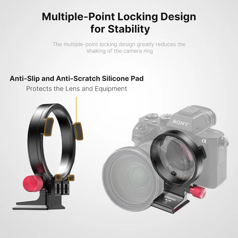 Ulanzi-Kit de placa de montaje Horizontal a Vertical, S-63, Arca, giratorio, para cámara DSLR Sony A7 III/A7R V/A7 IV/A7S III/A7R IV - imagen 4