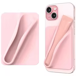 Soporte silicona adhesivo brillo labios iPhone 14-16 Pro Max S24-S25