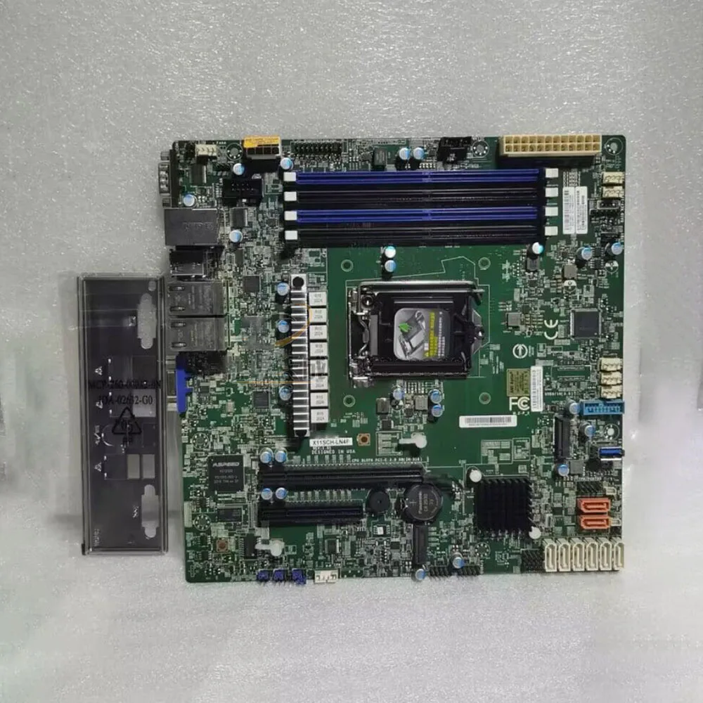 Para placa base de servidor Supermicro X11SCH-LN4F C246 1151 pines puerto de cuatro redes de un solo canal NAS M.2 - imagen 3