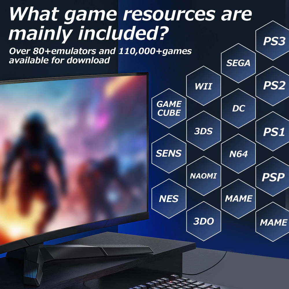 Más de 110000 resistencias de descarga de juegos y 80 + emuladores sistemas RetroBat para PS3/PS2/PS1/PSP/XBOX/DC/N64 para juegos de actualización de PC/portátil Windows - imagen 3