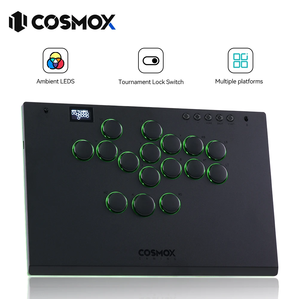 Alta42-COSMOX M Ultra Arcade Joystick Hitbox para Ps4 Ps5 Steam PC Switch controlador sin palanca teclado para juegos de lucha - imagen 2