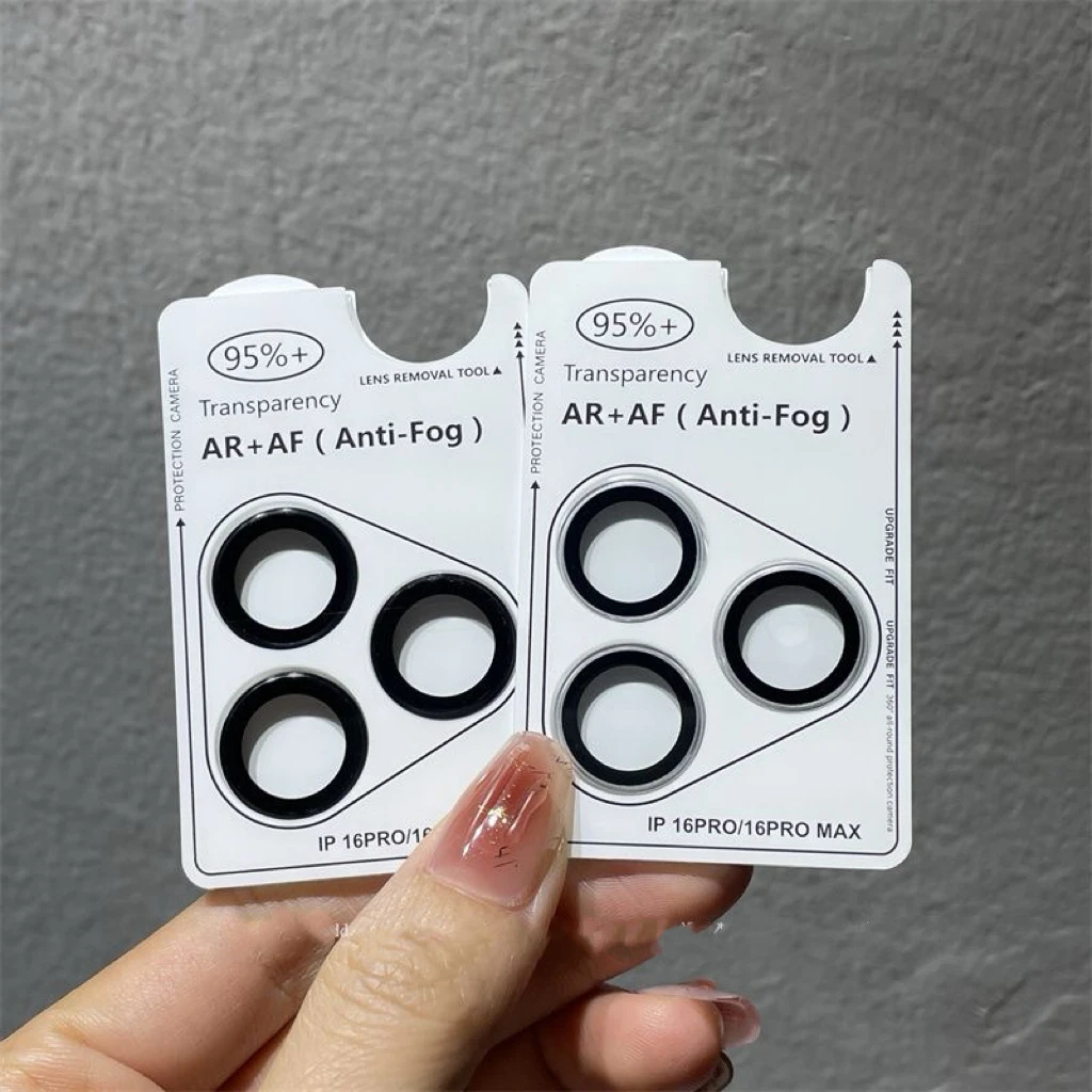 2-3 Uds AR + AF anillo de lente de cámara de cristal para 17 16 Pro Max 16 15 Plus Protector de pantalla de lente vidrio templado para IPhone 14 13 Pro Max - imagen 2