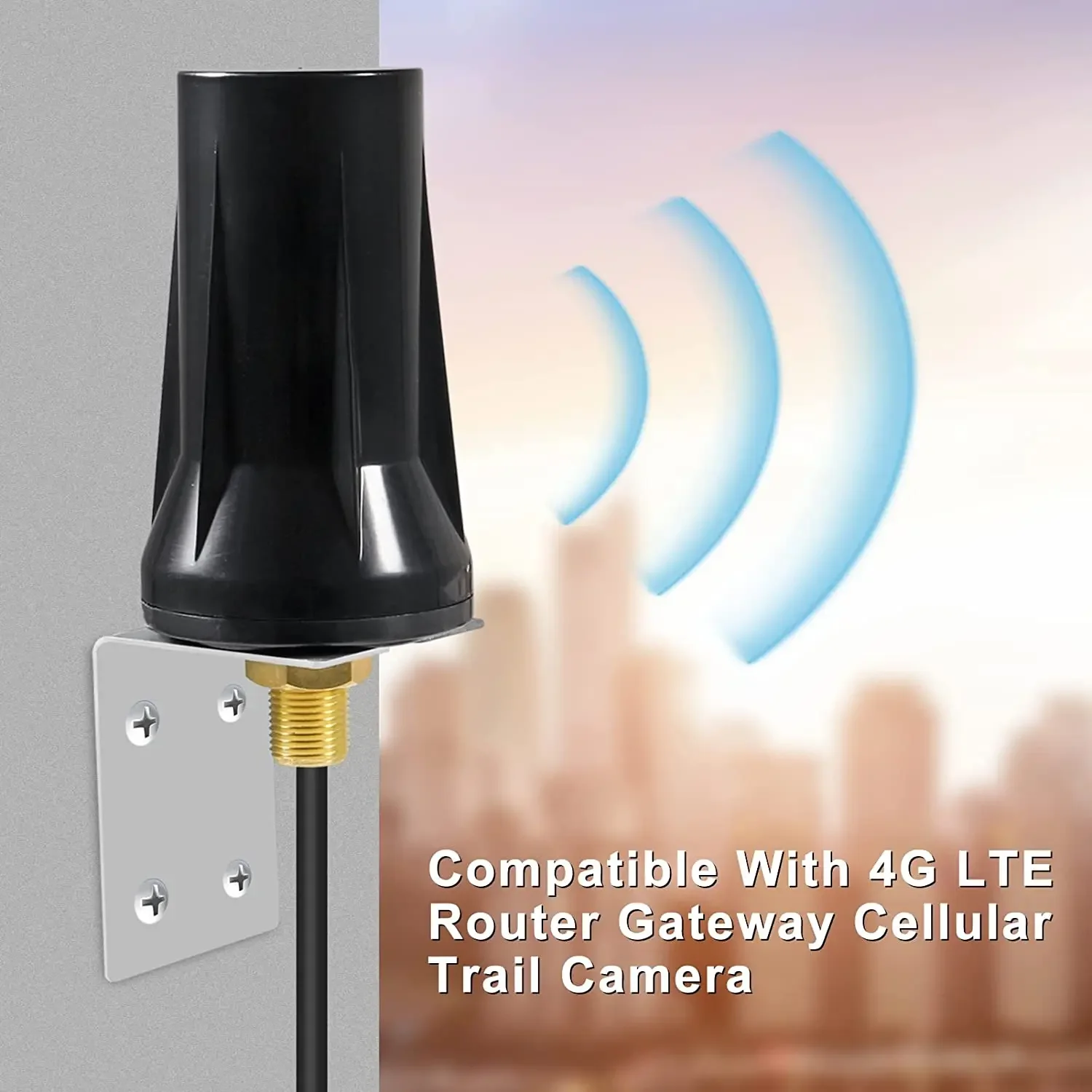 Antena impermeable de banda completa 5G para exteriores, amplificador de 600-5900MHz SMA macho para enrutador, módem de puerta, cámara de rastreo celular - imagen 4