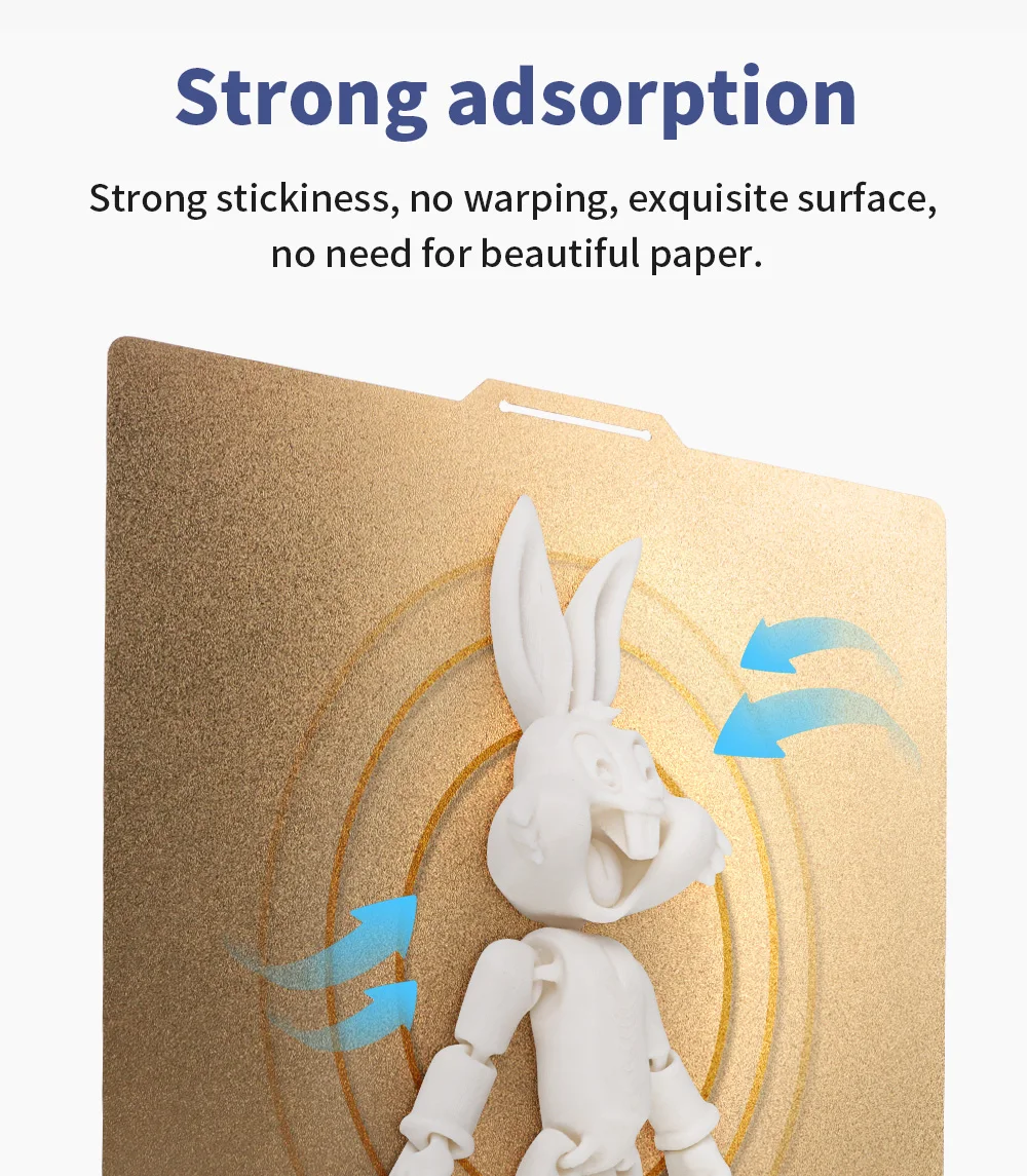 Hoja magnética de polvo PEI, 235/250/310/350/220mm, hoja de acero de resorte de doble cara texturizada para placa de construcción Ender 3 CR10 P1P SW-X1 - imagen 4