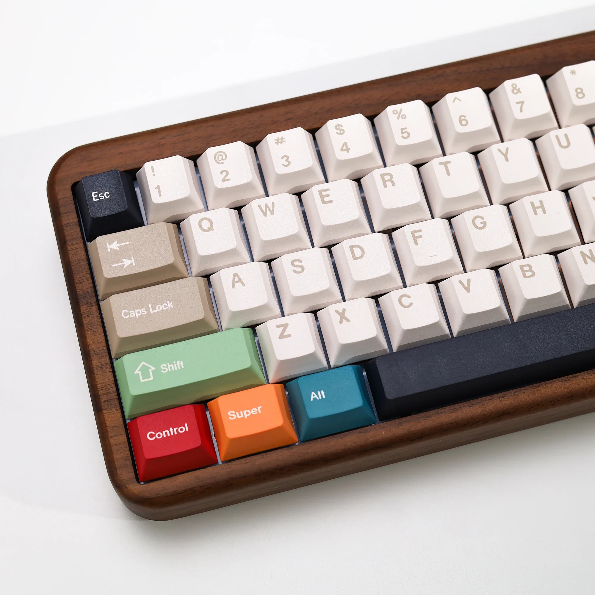 KBDiy GMK Foundation Keycaps PBT Cherry Profile para teclado mecánico Keycap 75% personalizado Retro 143 teclas para interruptores MX - imagen 2