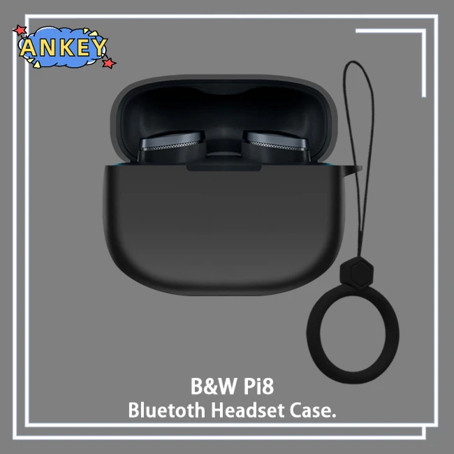 Funda protectora B & W para Bowers & Wilkins Pi8 Pi6, anticaída, silicona suave, auriculares inalámbricos Bluetooth, transporte