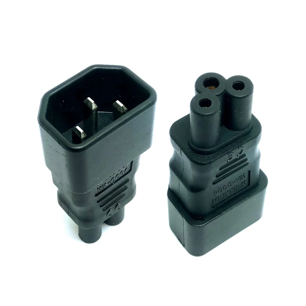 Adaptador de corriente Universal IEC 320 C14 a C5 convertidor adaptador C5 a C14 enchufe de alimentación de CA hembra enchufe IEC320 C14 de 3 pines Venta caliente - imagen 4