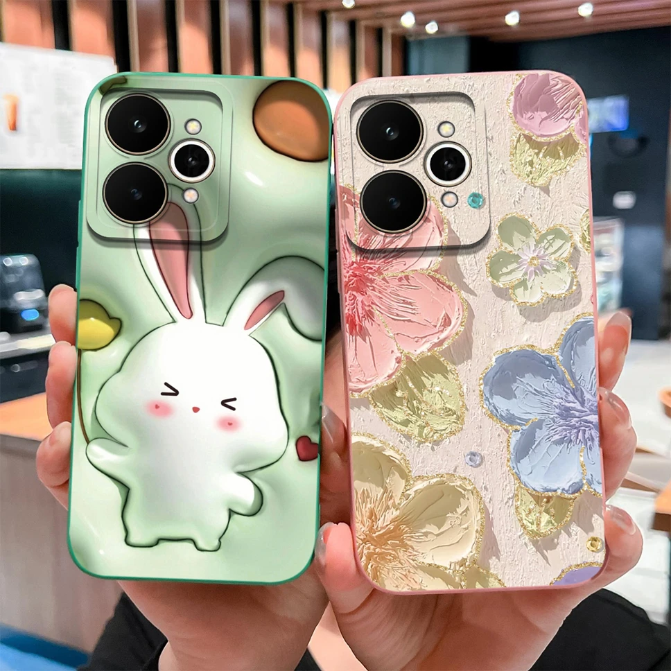 Para Realme 15 Pro 5G funda de teléfono encantadores patrones de dibujos animados regordetes cubierta trasera de alta calidad para Realme15 parachoques de silicona líquida suave - imagen 2