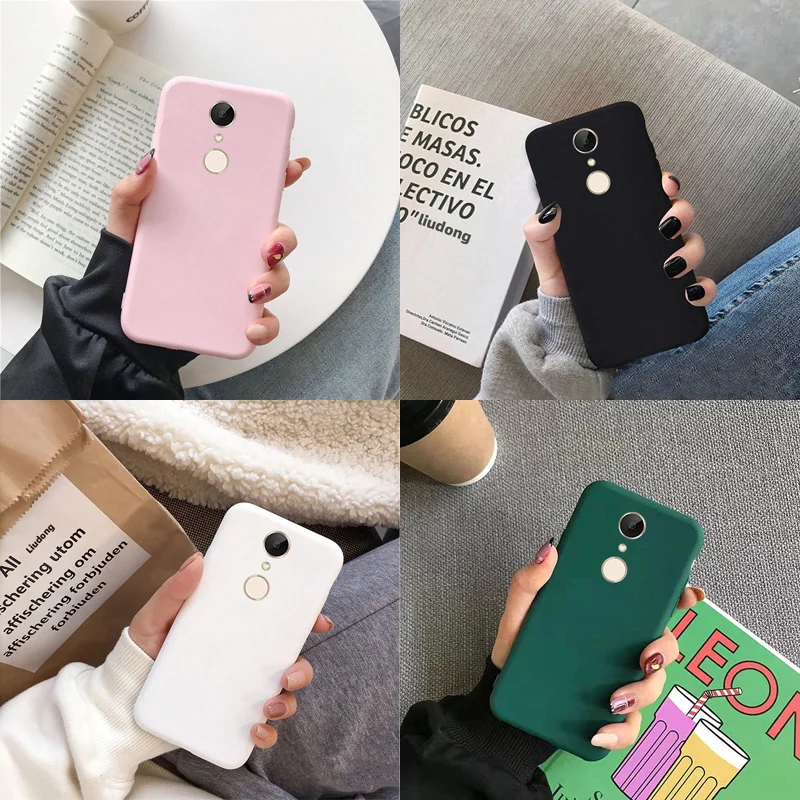 Funda de teléfono para Xiaomi Redmi 5 Redmi 5 Plus, bonita funda trasera de silicona suave Redmi5 TPU para Xiaomi Redmi 5 Plus, fundas mate - imagen 2