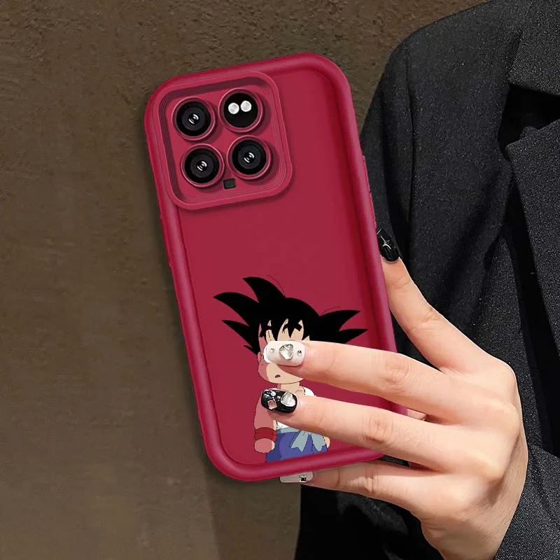 D-Dragon Ball dibujos animados Goku para Xiaomi Mi 17 15 14 13 12 14T 13T Pro Max Lite ojo escalera funda de teléfono - imagen 5