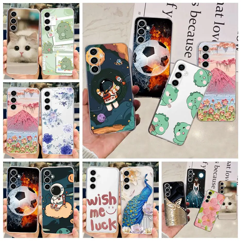 Funda de silicona suave para teléfono Samsung Galaxy S23 FE, carcasa pintada con estilo, parachoques, S23 Ultra S 23 Plus