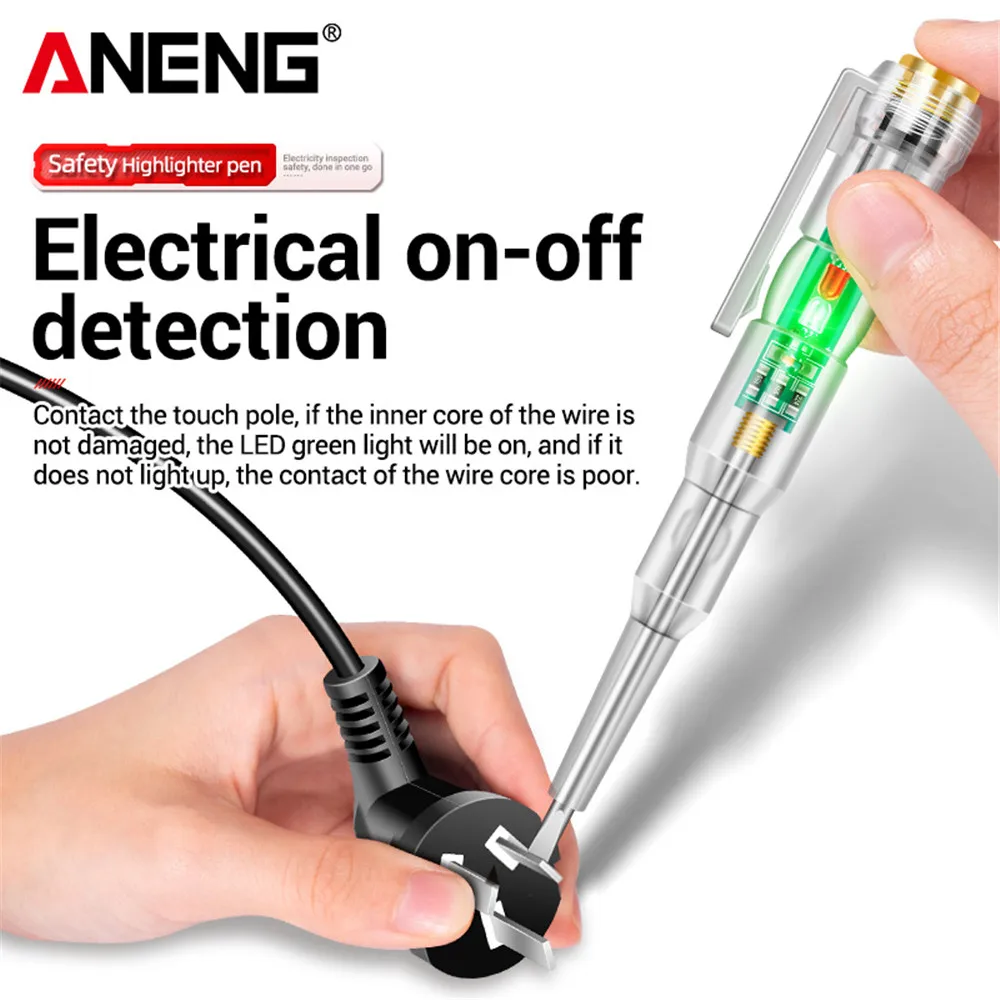 ANENG B12 detector de voltaje pluma de prueba destornillador eléctrico inducido sonda cero Sensor de detección de cable vivo probador doméstico - imagen 5