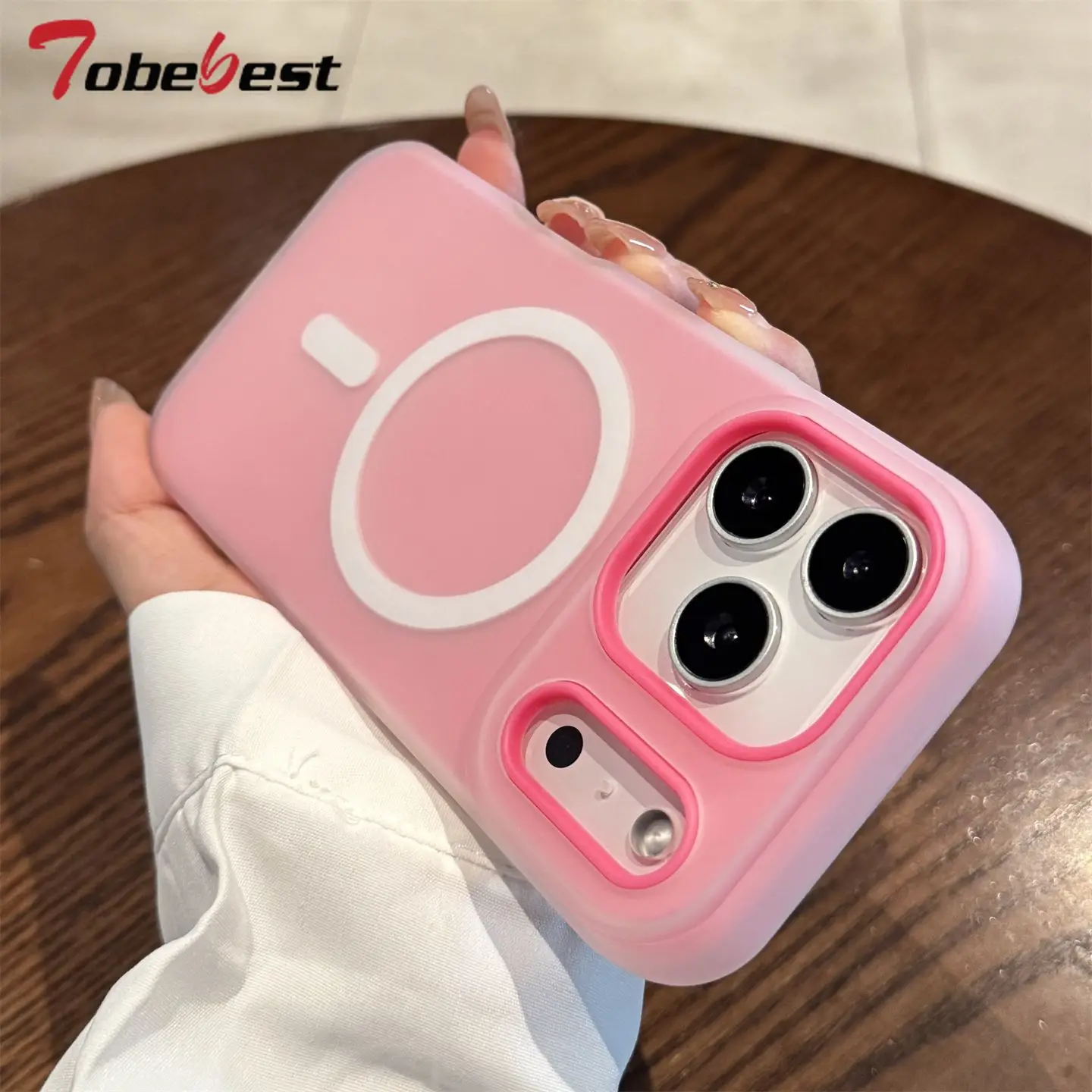 Funda de silicona Magsafe de Color caramelo para iPhone 17 Air 16e 16 15 14 Plus 13 12 11 Pro Max carga inalámbrica cubierta trasera mate