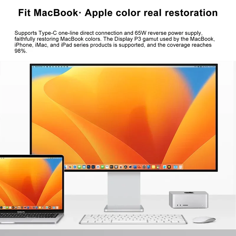 İcon P32U estilo agujero 32 pulgadas Monitor LED 4K60Hz 3840*2160 HDR10 USB-C THUNDER para pantalla MAC 100W HDR10 pantalla brillante XDR STY - imagen 4
