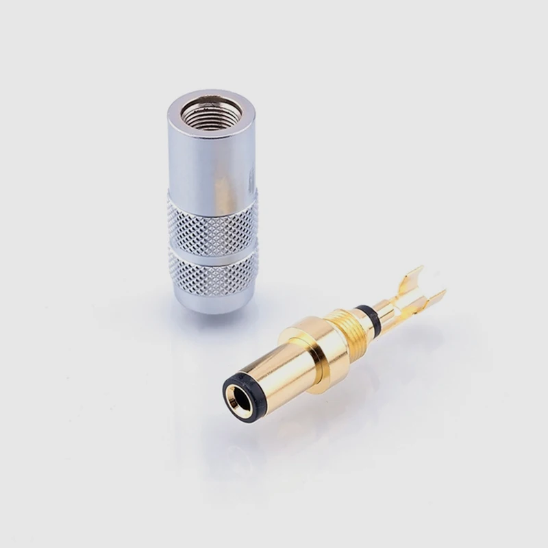 Carcasa de cobre piezas chapado en oro, enchufe macho para línea de soldadura de 5,5x2,5/5,5x2,1/4,0x1,7/3,5x1,35mm, 1 unidad - imagen 5