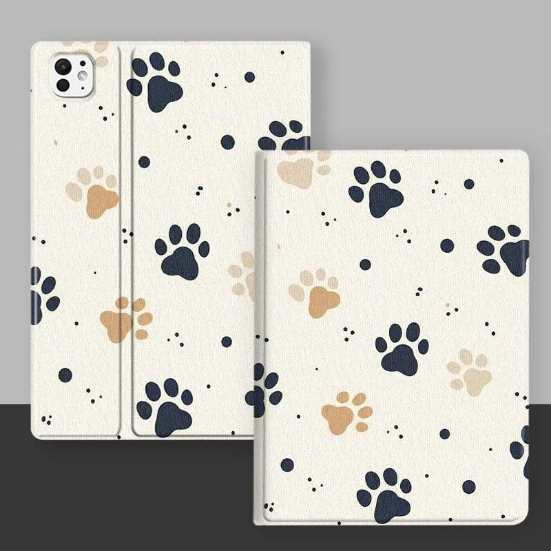 Arte huellas de animales para iPad Pro Mini 1 2 3 4 5 6 7 7ta generación 12,9 10,5 13 11 7,9 8,3 M4 pulgadas funda para tableta - imagen 3