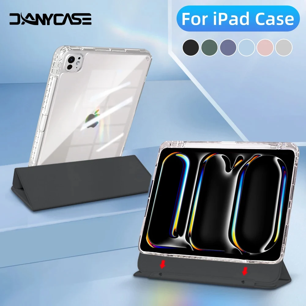 Funda Separable para tableta, carcasa con ranura para lápiz óptico, para iPad de 10. ª generación, iPad Pro 11 M4 Air 2024 M2 7/8/9. ° 11/13 5/6. ° Air2 10,2 - imagen 2
